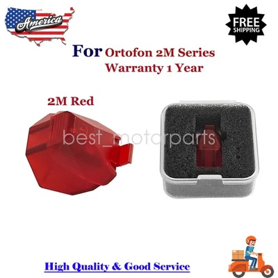 Substituição para toca-discos elípticos Ortofon 2M Series 2M vermelho diamante stylus - Imagem 1 de 4