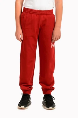 Pantalones deportivos Emporio Armani EA7 para niños rojos con estampado de logotipo Foto 1 de 4