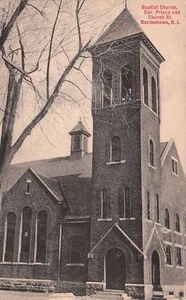  Postkarte Baptistenkirche Cor Prince und Kirche St Bordentown NJ  - Bild 1 von 1