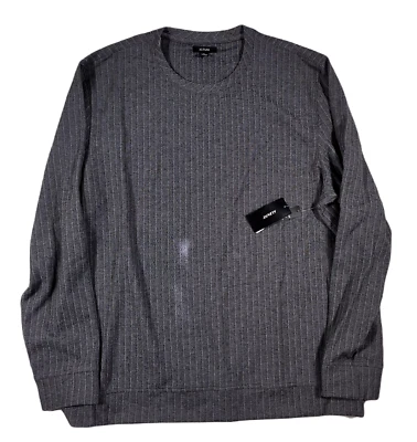 Sudadera tejida a rayas elásticas de ajuste clásico Alfani para hombre 2XL gris jaspeado Foto 1 de 4