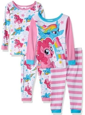My Little Pony Girls'  4-Piece Pajama Set - Size 4T - Image 1 of 3