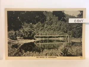 Antigua postal original Cooksburg PA. Bridge rara - Imagen 1 de 2