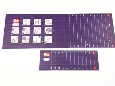 Hot Ironing Ruler, Prym Sewing Measure for Hems, Heat Resistant, 2 Rulers in Set