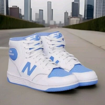 NEW Men's (CHOOSE SZ)  NEW BALANCE UNC Colorway BB480SCC Hi-Top Basketball Shoes - Image 1 of 4