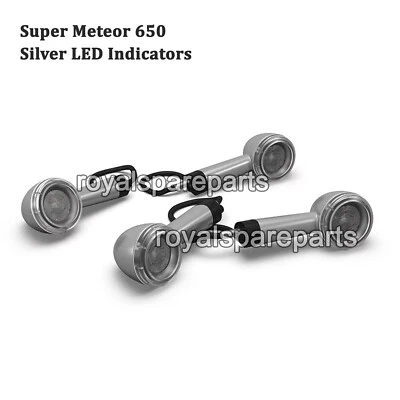 Indicatori LED Silver Originali Royal Enfield "SUPER METEOR 650" - Immagine 1 di 2