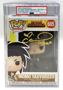 Funko Pop! MHA Momo #605 Autogramm von Colleen Clinkenbeard PSA Edelstein neuwertig 10 - Bild 1 von 7