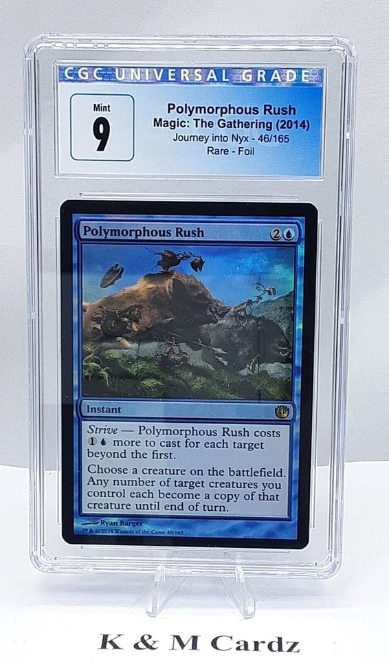 MTG - Journey into Nyx - Polymorphous Rush - Foil - Graded - CGC 9.0 - Image 1 of 4