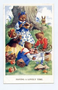 Illustrator Jean Howe .Animals Humanized. Bear - Picture 1 of 2