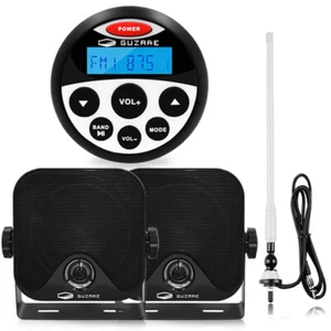BootsRadio Wasserdichter Bluetooth Marine Audio und 4" Lautsprecher und Antenne - Bild 1 von 12
