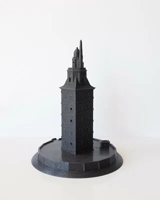 Torre de Hércules - Galicia, España Escala Modelo 100% Preciso Miniatura Mesa Foto 1 de 4