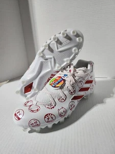 Adidas Freak 22 Big Mood DSG SM Football Cleats Men's Size 10 White Red GZ6901 - Picture 1 of 11