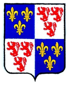 Embroidered Patch Picardie Coat Of Arms Flag Heraldic Region - Picture 1 of 1
