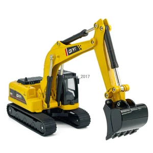 Excavator Toy Diecast Digger Truck Light Sound Construction Toys for Boys Yellow - Picture 1 of 10