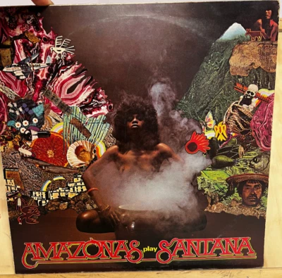 Amazonas Play Santana LP MER 377 1973 UK Press Stereo Gold Award Afro Latin VG+ - Image 1 of 4