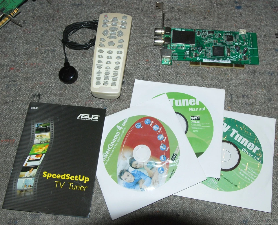 ASUS Tiger MyCinema DTV+FM tuner card PCI PAL SECAM w MYC-P7131H/FM/DVBT WORK - Image 1 of 4