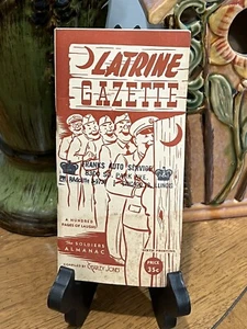 Vintage 1944 Latrine Gazette The Soldiers Almanac Charlie Jones Frank's Auto Svc - Picture 1 of 7