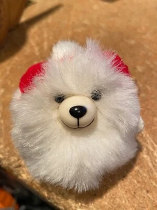 Russ 2.5" Snow Puff Dog Window Hanger with Suction Cup *Pre-Owned/Nice* b2 - Picture 1 of 4