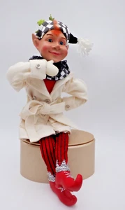 Figura de Hadas Elfo de Colección Navidad Elfo Grandin Road Navidad 21" H - Imagen 1 de 13