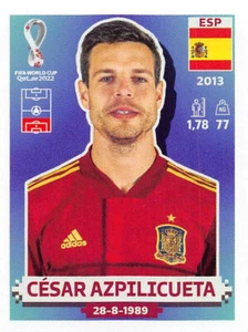 Cesar Azpilicueta ESP5 Spain 2022 Panini World Cup Base Card Qatar Sticker - Picture 1 of 2
