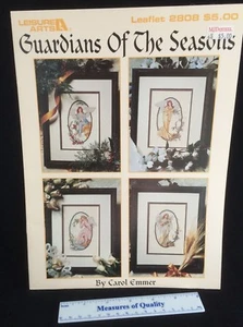 Cross Stitch Pattern 4 Angels Leisure Arts Guardians Of Seasons 2808 In Color L2 - Picture 1 of 2