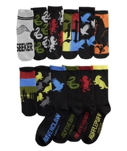 NIB Harry Potter 12 Days of Socks Size 6-12 Gift Box Low Cut & Crew - Picture 1 of 9