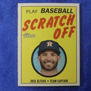 2019 Topps Heritage #2: Jose Altuve [Scratch Off] (INS-154) - Picture 1 of 1