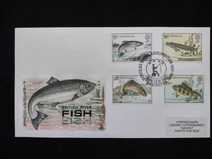 GB - 1983 Royal Mail FDC - British River Fish - Picture 1 of 1