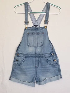 Tommy Hilfiger Denim XL Girls Shortalls Cotton Polyester 16 Blue - Picture 1 of 5
