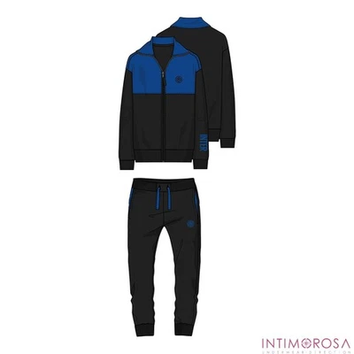 Tuta uomo ufficiale Inter in caldo cotone nerazzurro PIGI 1135