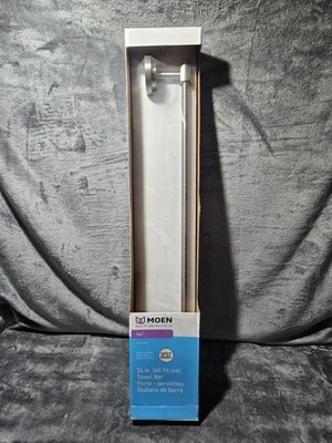 Toallero individual Moen DN0724BN Iso 24 pulgadas, colección Iso de níquel cepillado Foto 1 de 3