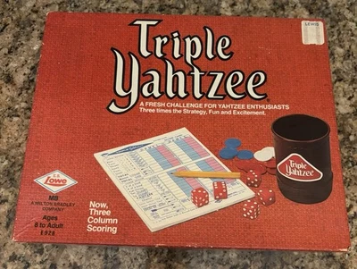 Vintage 1973 Triple Yahtzee Game-Milton Bradley - Image 1 of 2