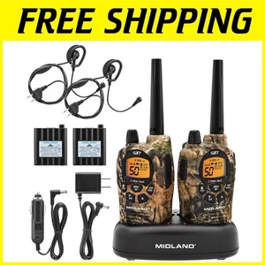 Rechargeable GMRS Walkie Talkies, 50-Ch, 142 Privacy Codes - Picture 1 of 11