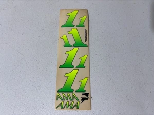 RC Dumas Eagle Graphics #1 Green Vintage Sticker Decal Sheet NEW NOS 1/10 R/C - Picture 1 of 2
