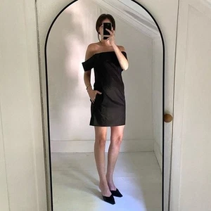 Chloé Vintage Y2K Zip Strap Accent Mini Dress in Anthracite Size 34 - Picture 1 of 15