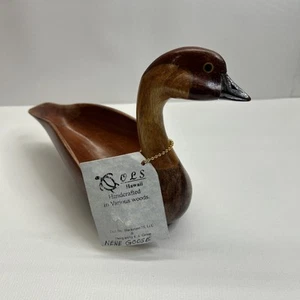 Ganso hecho a mano firmado Kamari Woods hecho en Hawaii 9” X 7” - Imagen 1 de 10