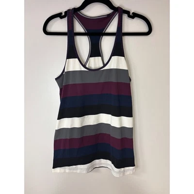Regata listrada Lululemon Racerback atlética sem mangas roupa ativa - Imagem 1 de 4