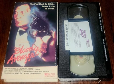 Knell, Bloody Avenger (1976) VHS Vidmark Jack Palance George Eastman Eurocrime  - Image 1 of 2