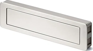 Hettich MB-Muschelgriff, Touch-in, 9086687, rund, edelstahloptik - Bild 1 von 2