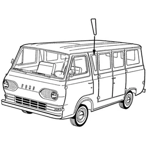 1961-67 Ford Econoline Truck; Side Window Glass Seals - Picture 1 of 1