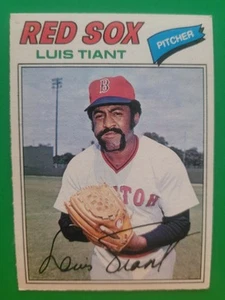 1977 O Pee Chee LUIS TIANT #87 Boston Red Sox EX Light Wear Only $0.69 shipping - Picture 1 of 3