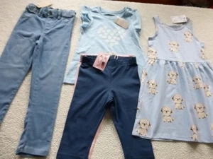 Paket Mädchen neu Gr 110-116 ,Jeans,Leggins,Kleid ,Shirt - Bild 1 von 11