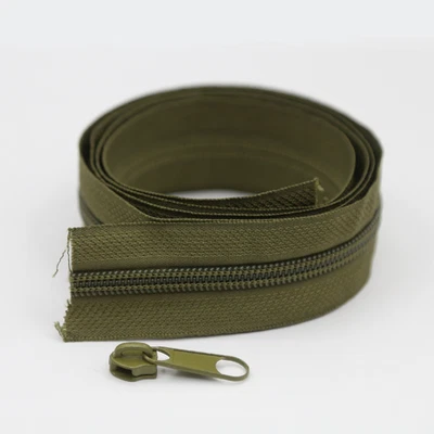 #5 Nylon Zipper & Sliders - Extra Wide Pulls for Bags Tents Multi Color 5 Meters - Image 1 of 4