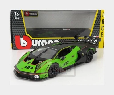 1:24 BURAGO Lamborghini Essenza Scv12 #63 2020 Green Black BU28017 - Immagine 1 di 2