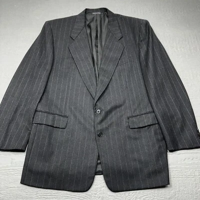 Blazer Pal Zileri Para Hombres 44 Gris Oscuro Rayas Lana Cachemira Lanificio Hecho en Italia Foto 1 de 4