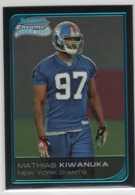 MATHIAS KIWANUKA 2006 BOWMAN CHROME ROOKIE RC NY GIANTS $1.99 ROOM - Image 1 of 2