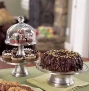 Southern Living At Home “Conroy” Cake Plates - Picture 1 of 6