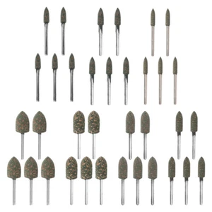 10Pc Bullet Mounted Rubber Polishing Grinding Head Set 3mm Shank For Rotary Tool - Picture 1 of 8