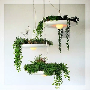Lámpara colgante de luz creativa de techo barra de pasillo para plantas de jardín de Babilonia moderna - Imagen 1 de 9