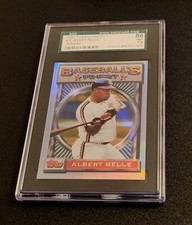 1993 Topps Finest Albert Belle Refractor SGC 7.5 Cleveland Indians #16