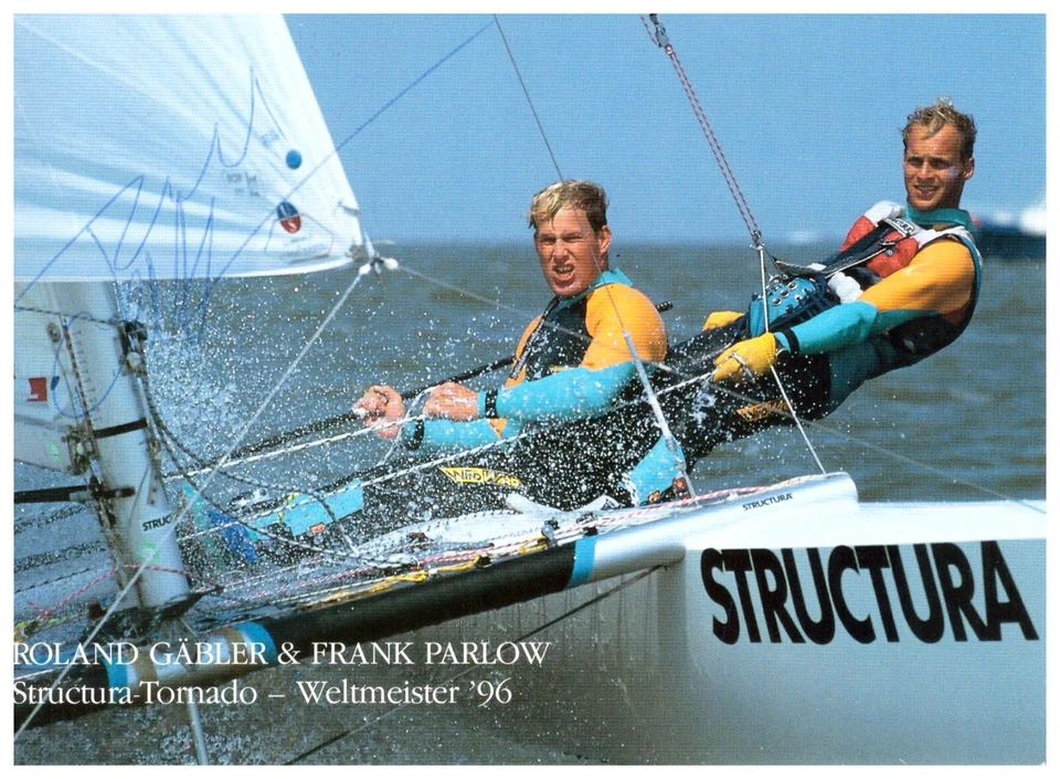 Roland Gäbler Segeln (3.OS 2000) Autogrammkarte (09.24) - Bild 1 von 1